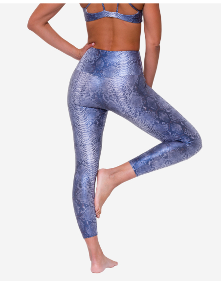Legging Taille Haute "Snake- Blue Mamba" - Onzie