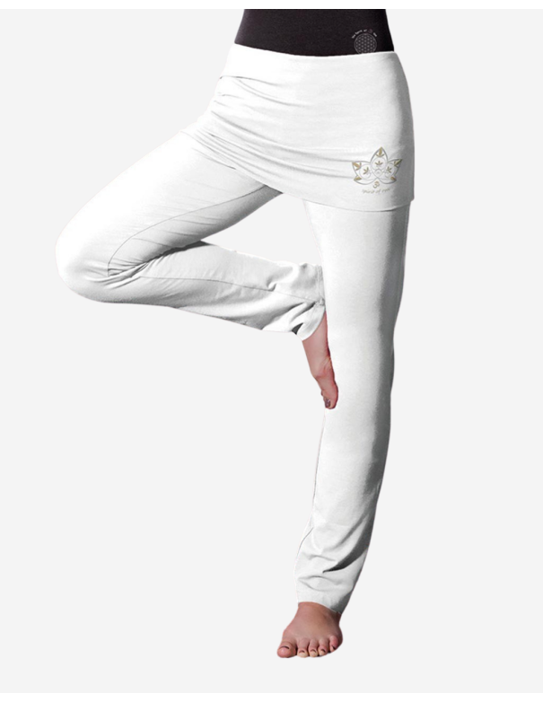 Yoga Legging Sport - Bio Blanc - Vêtements de yoga Femme - Coton