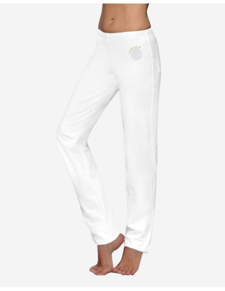 Pantalon de Yoga femme Jogg - Bio Blanc - Vêtements de yoga Femme