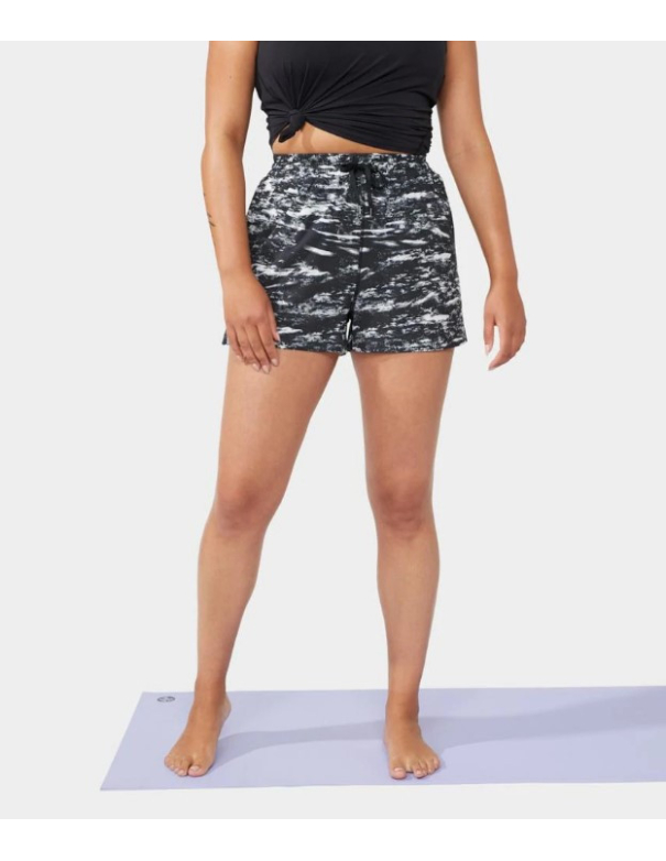 Short de yoga taille haute pour femme, 12,7 cm/20,3 cm - Teal / S
