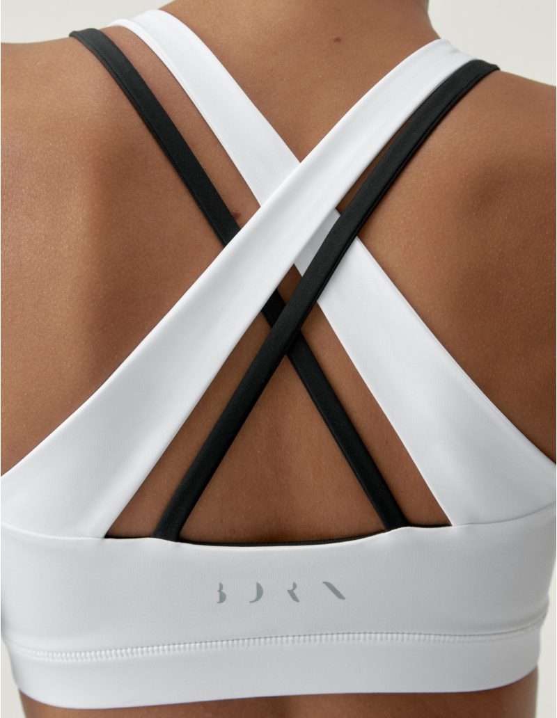 Brassière réversible noire et blanche