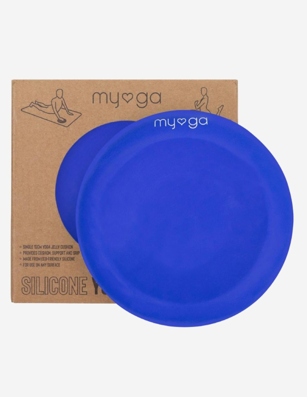 coussinet de yoga bleu