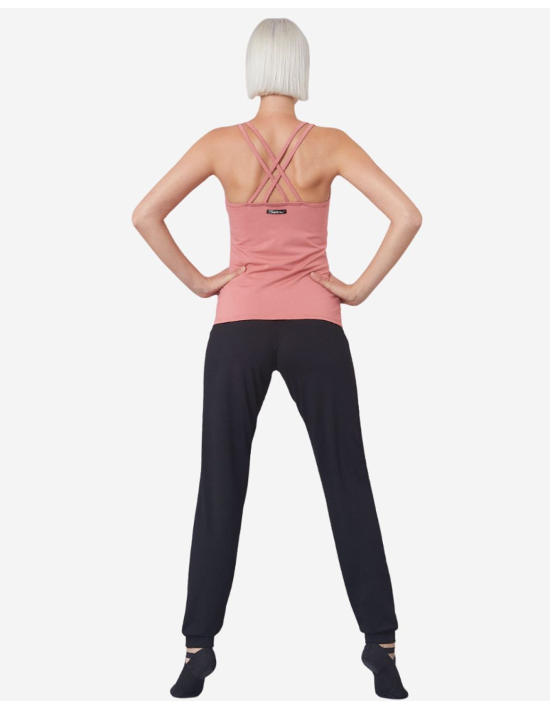 Débardeur yoga brassière intégrée - Rose