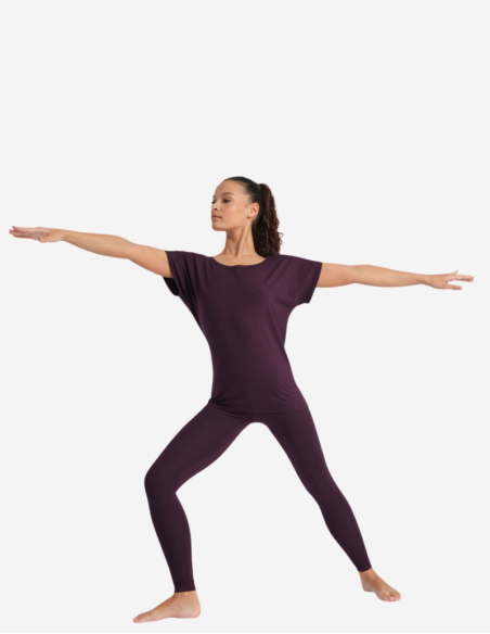 T-shirt de yoga - FIGUE- AVA T-shirt de yoga - FIGUE- AVA