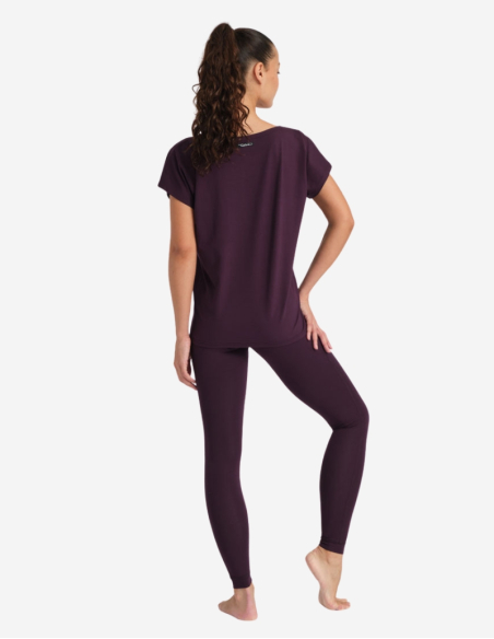 T-shirt de yoga - FIGUE- AVA T-shirt de yoga - FIGUE- AVA